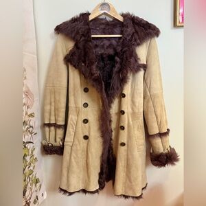 Leather Goat Fur Jacket